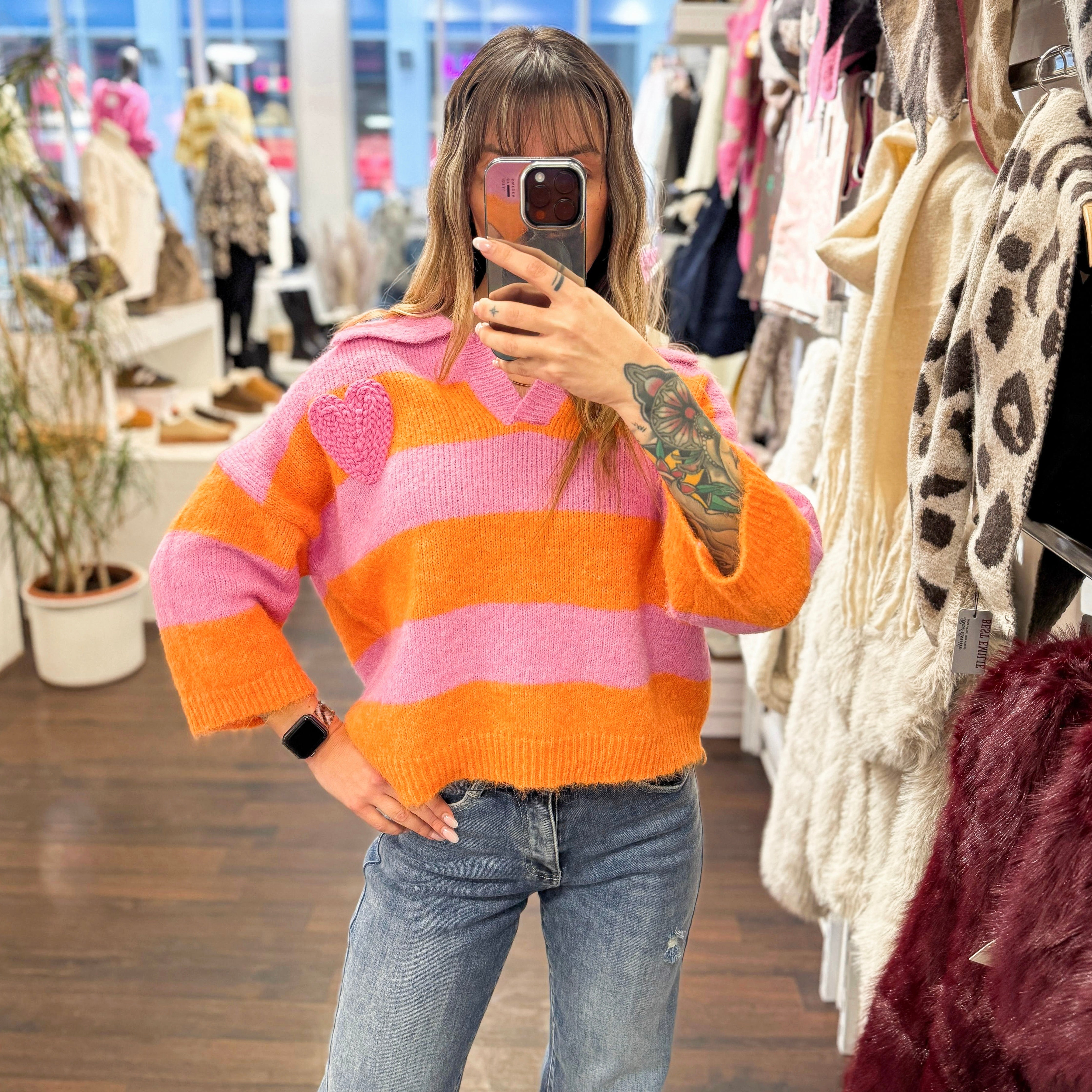 Streifen StrickShirt