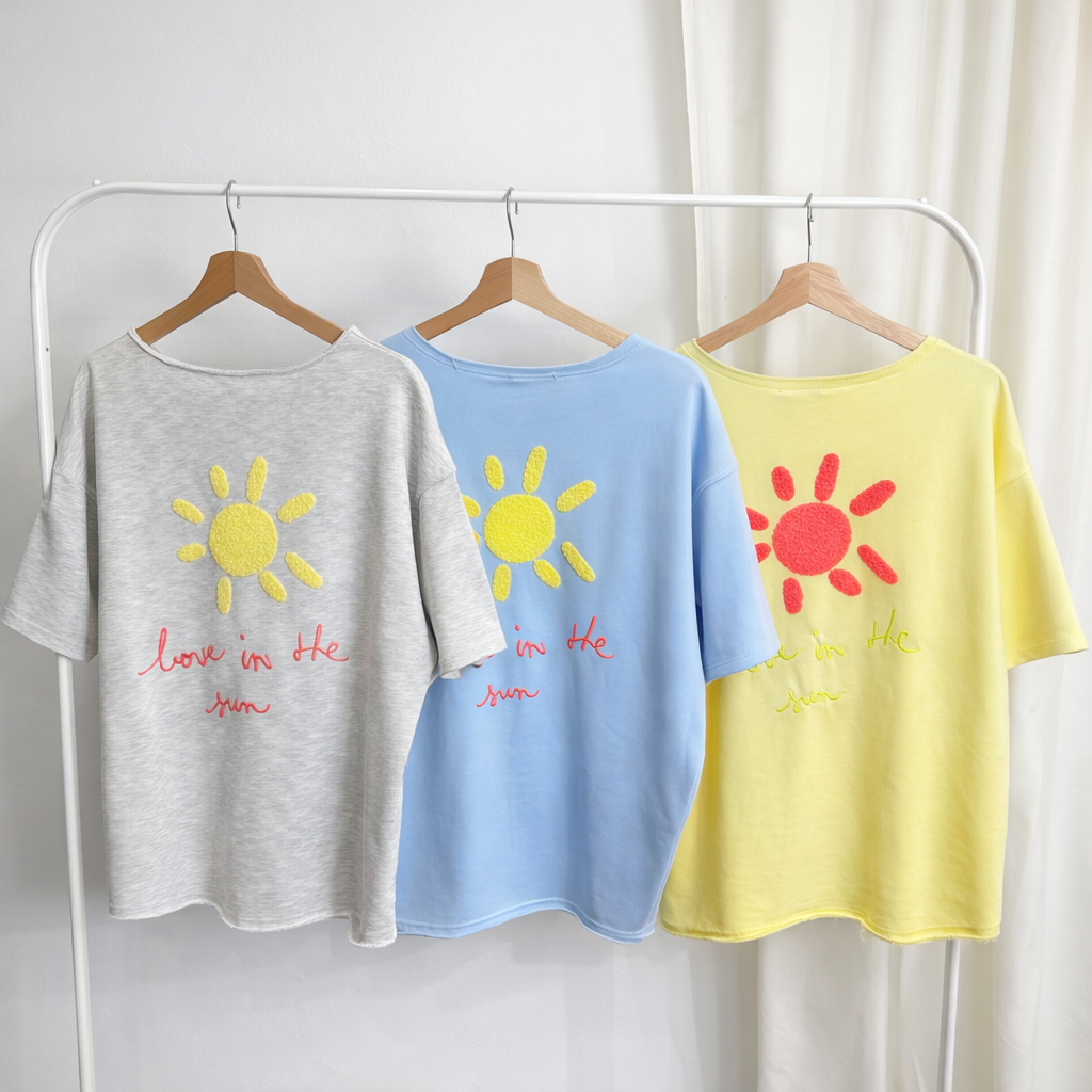 Oversized T-Shirt „Love in the Sun“