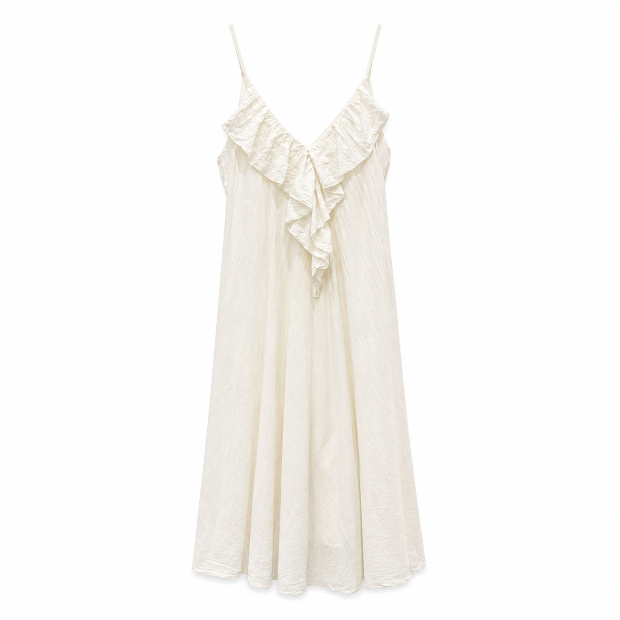 MaxiKleid mit Volant