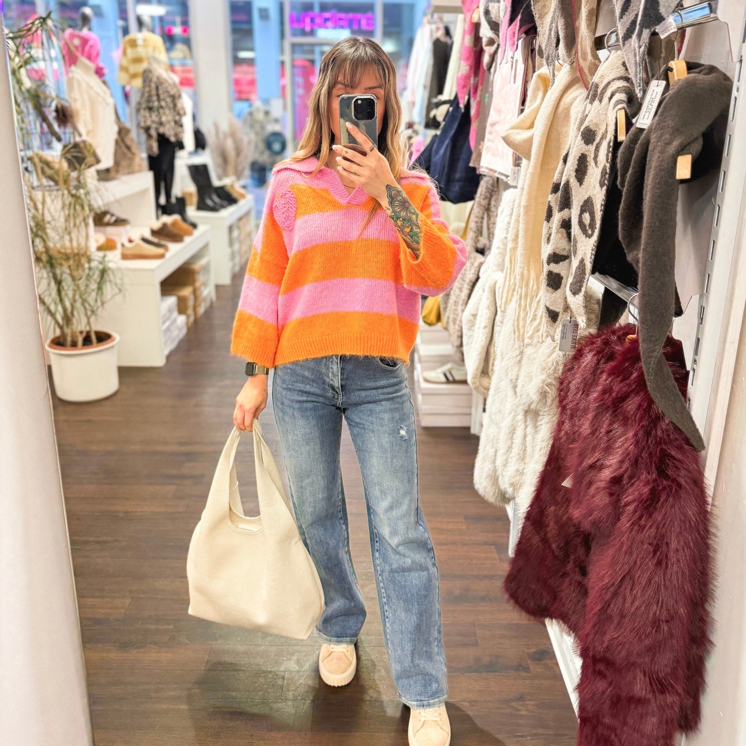 Streifen StrickShirt