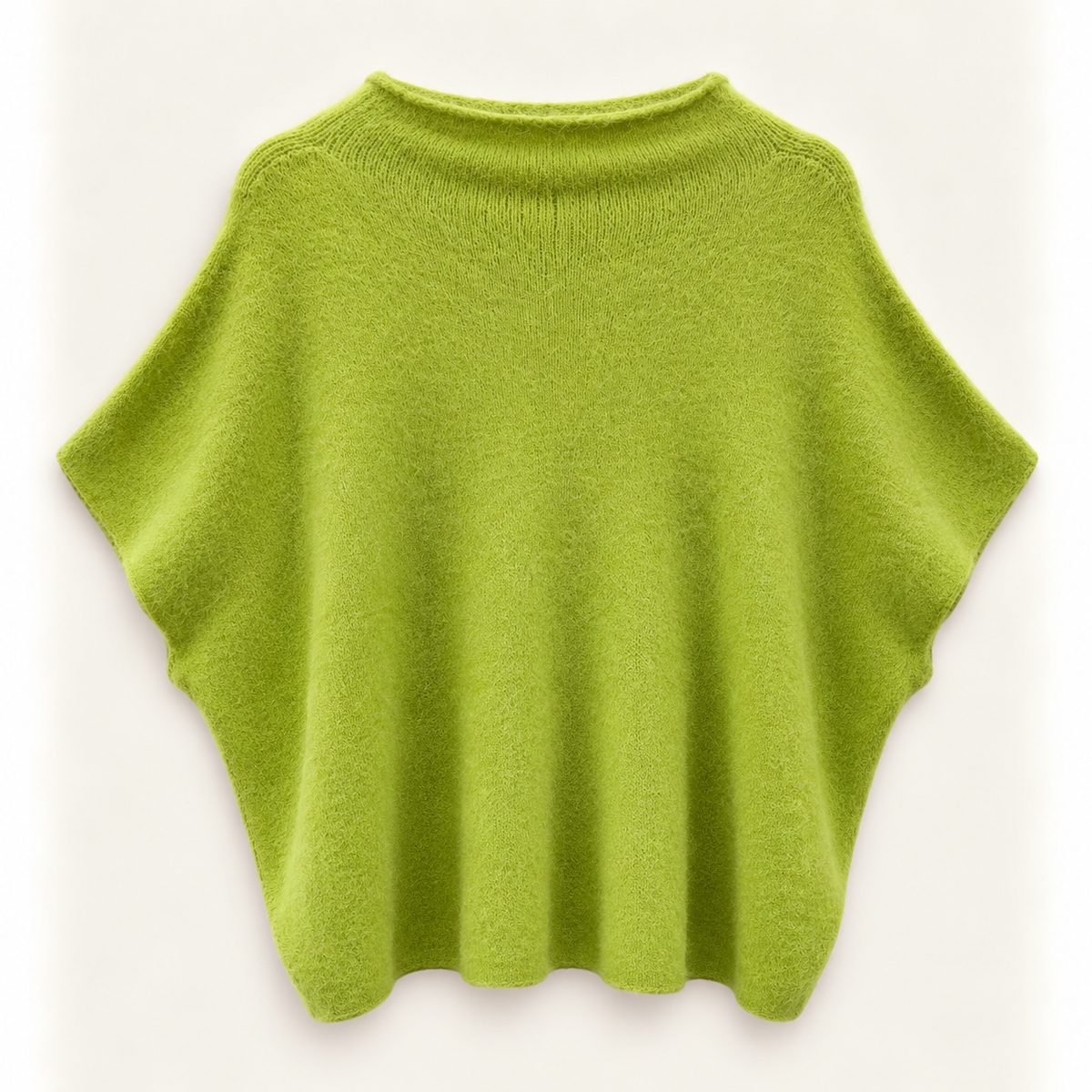 Angora Kurzarm-Pullover – Made in Italy
