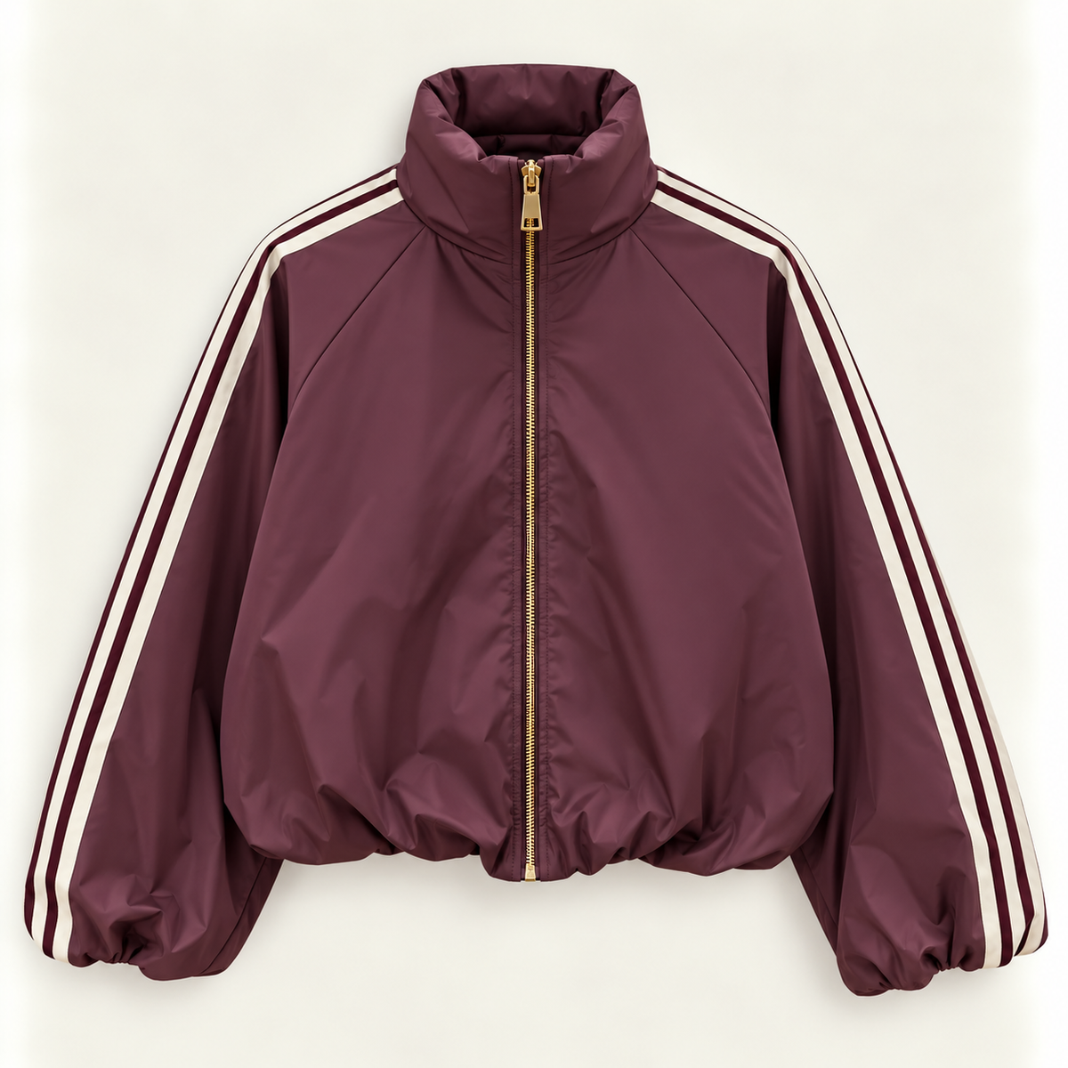 Sportliche Oversize-Bomberjacke mit Streifen