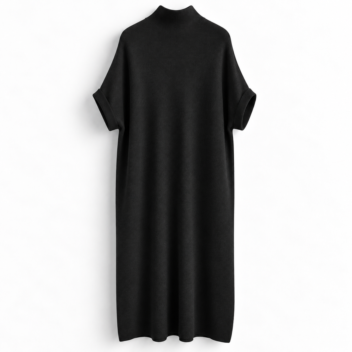 Strickkleid mit Stehkragen – Made in Italy
