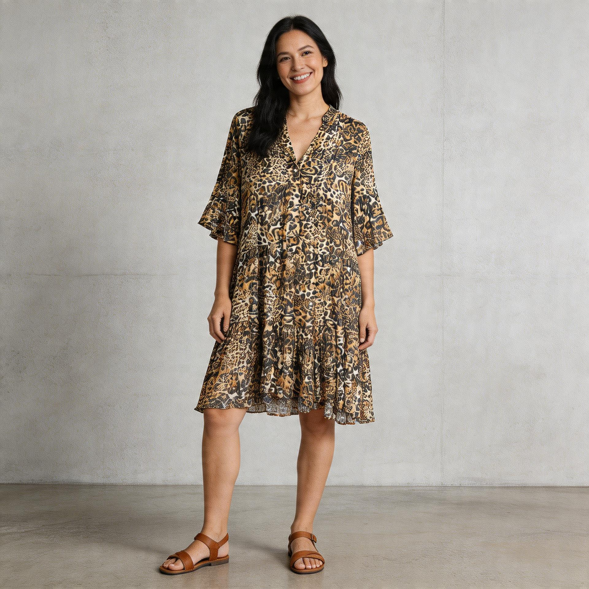 Leo Plissee Kleid