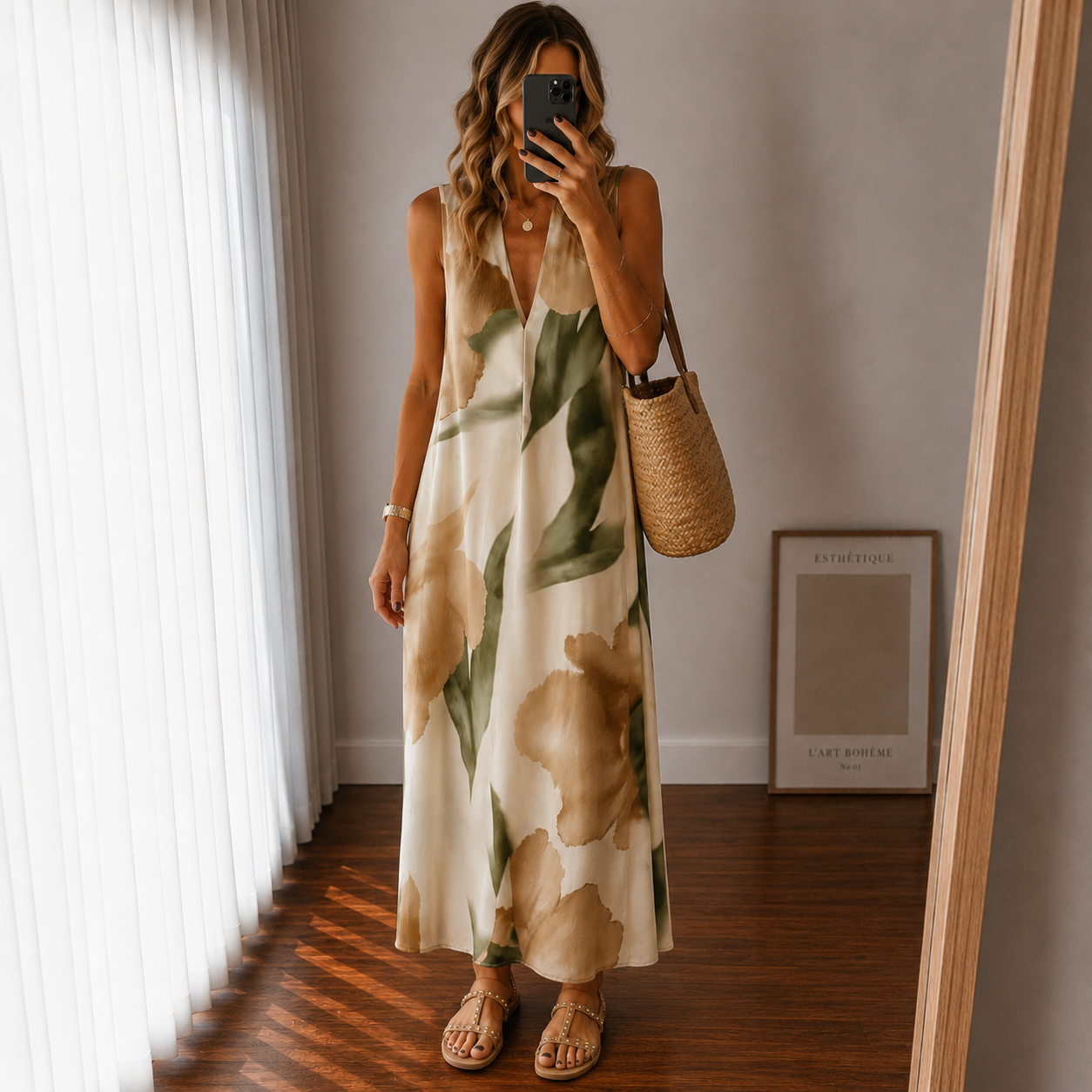 Maxikleid Ärmellos