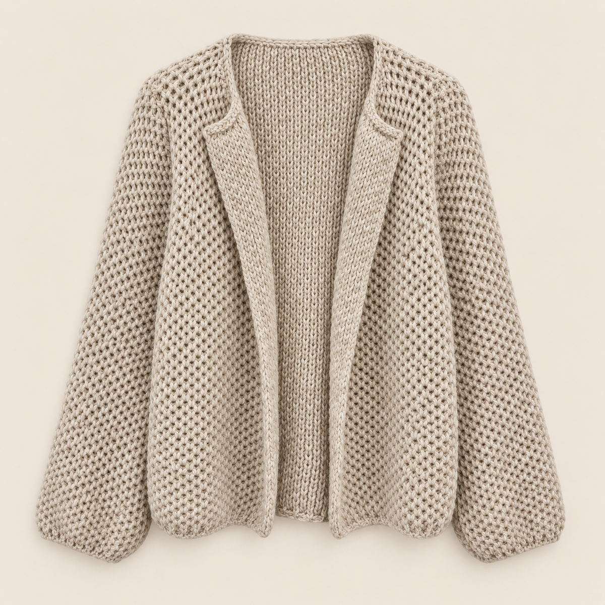 Strickcardigan mit Mohair – Made in Italy