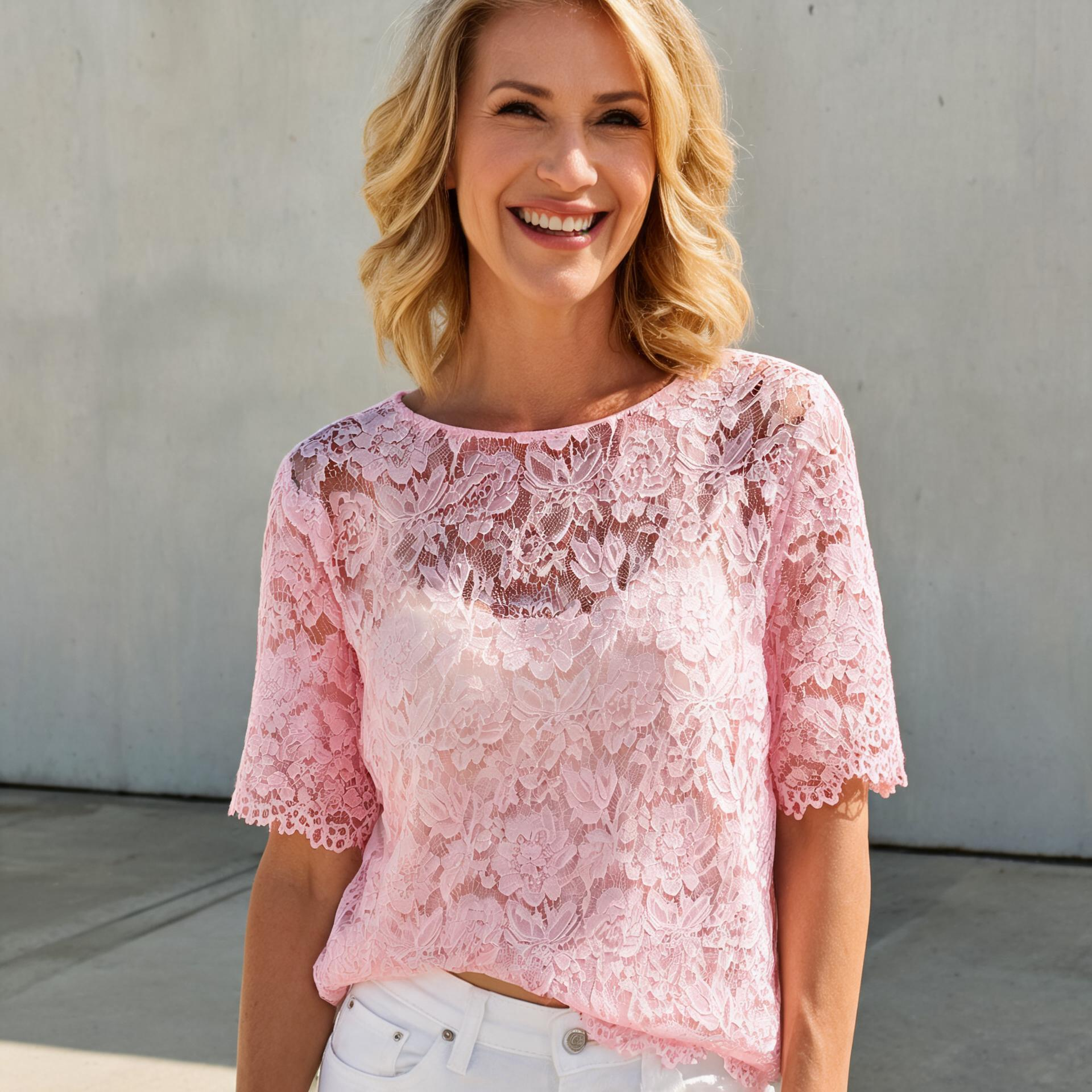 Spitzen Blusenshirt