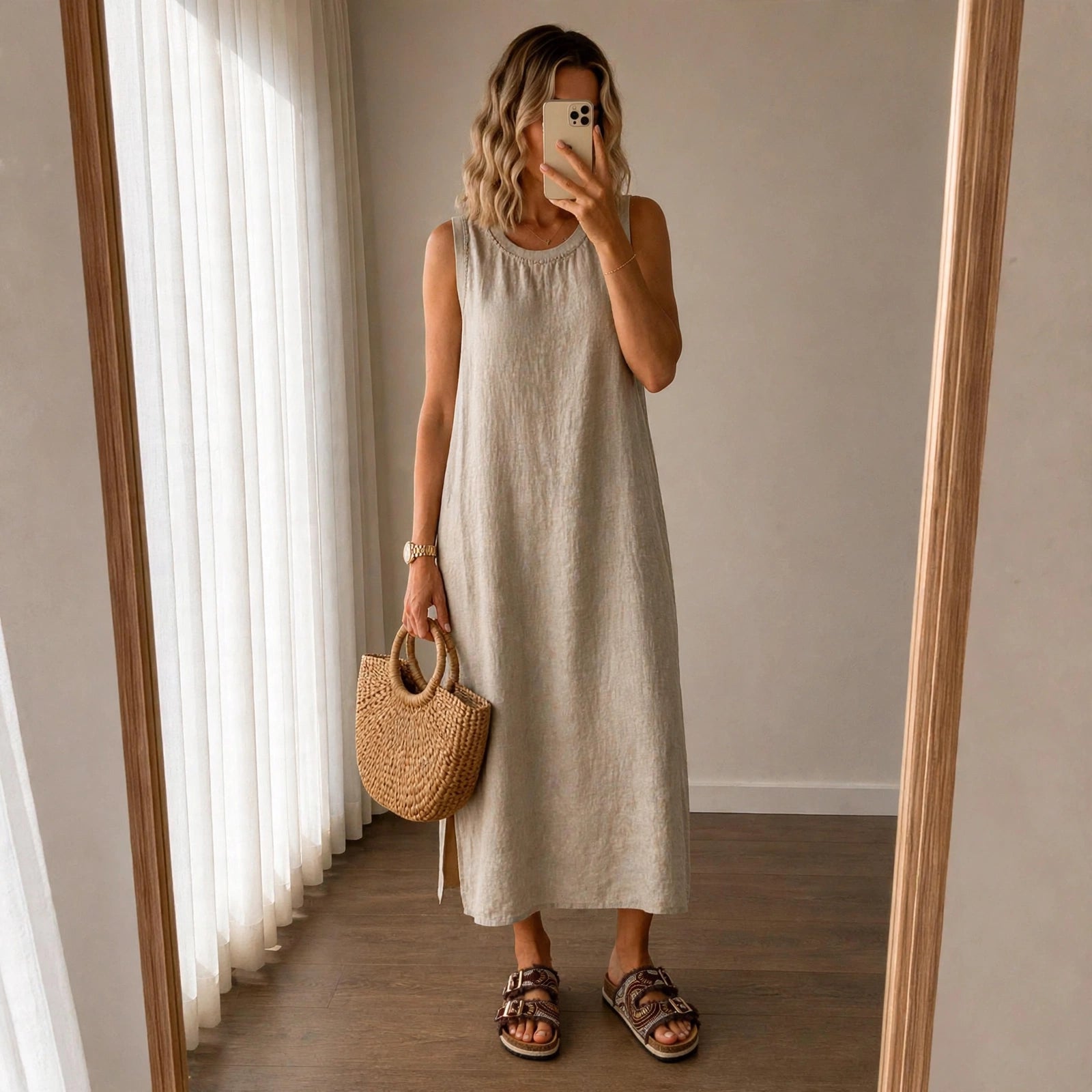 Leinen Kleid