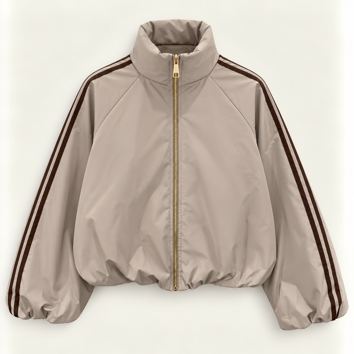 Sportliche Oversize-Bomberjacke mit Streifen