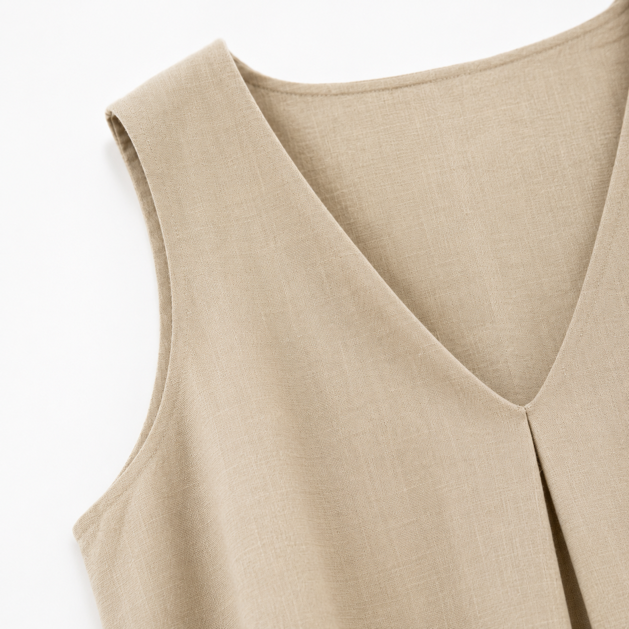 Leinen-Viskose-Kleid