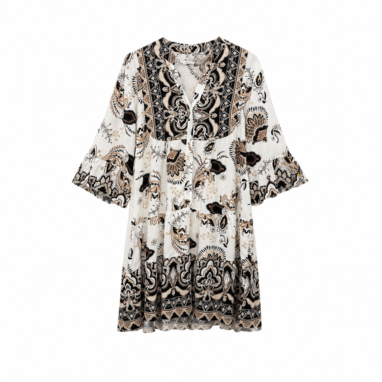 Boho Kleid mit Print