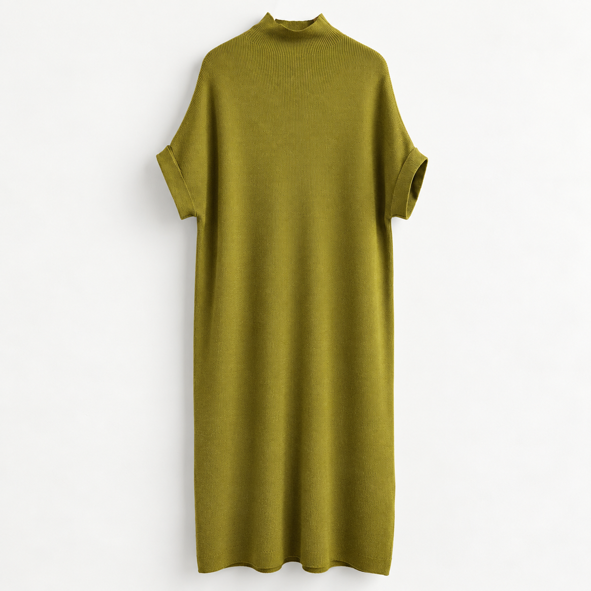 Strickkleid mit Stehkragen – Made in Italy