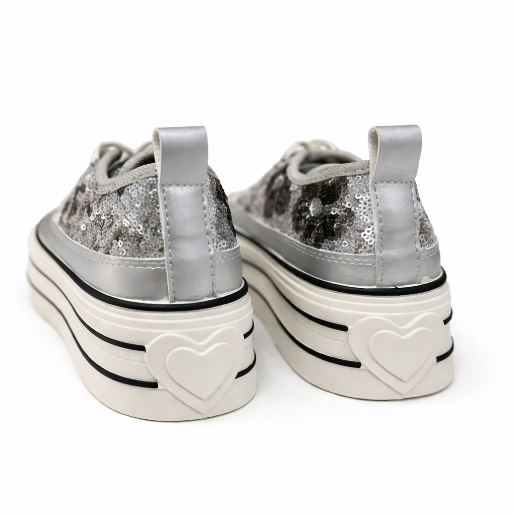 Plateau Sneaker Silber