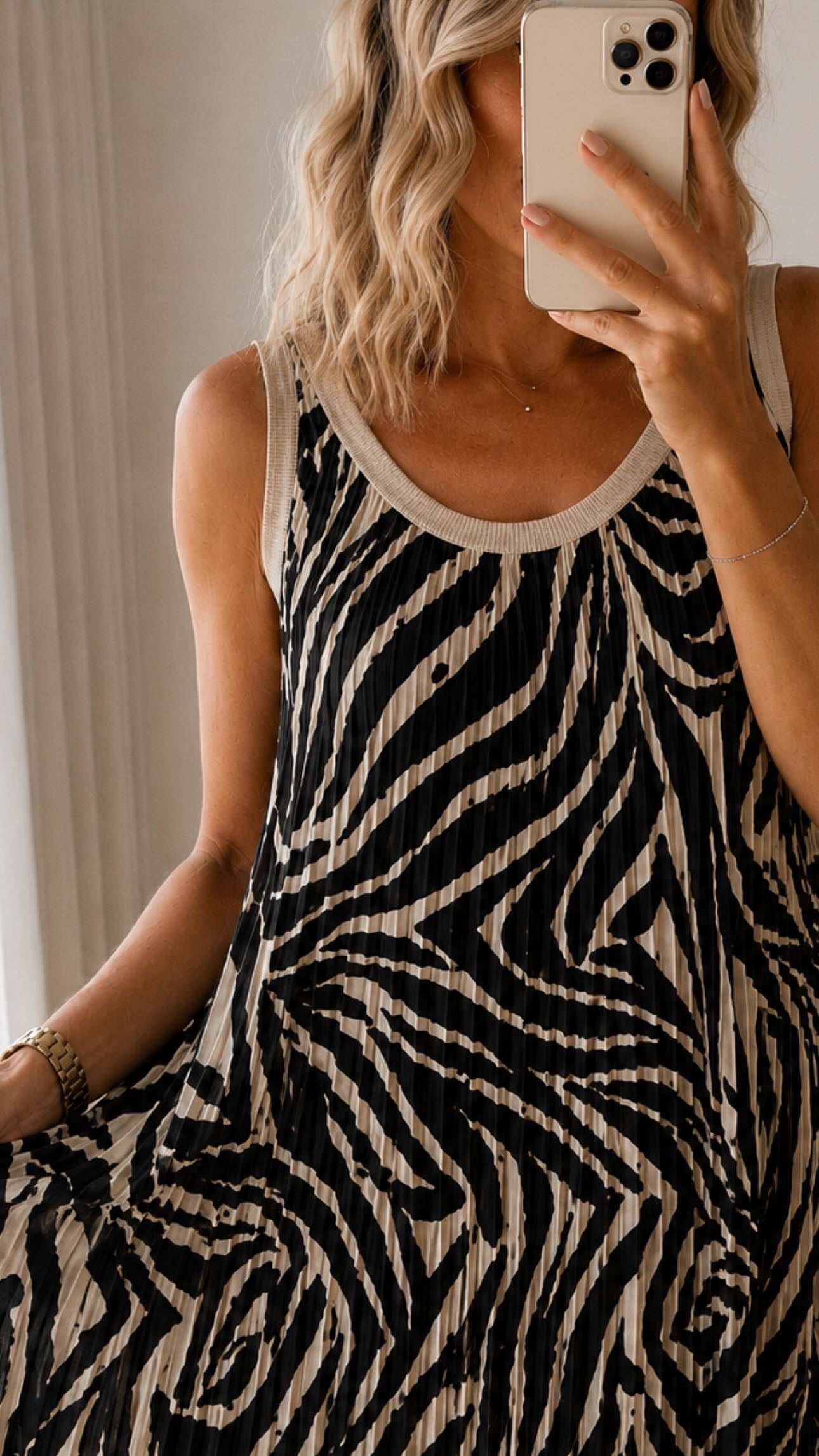 Plissee Kleid