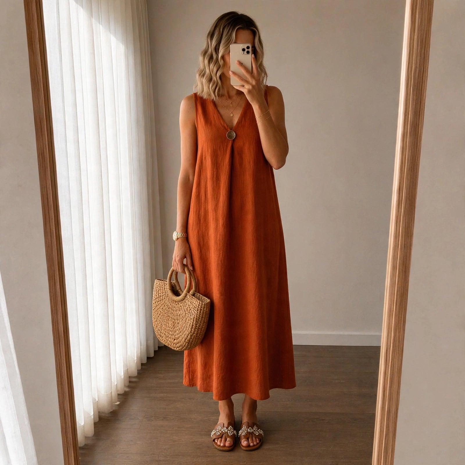 Leinen Kleid