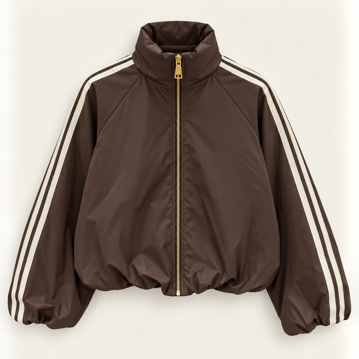Sportliche Oversize-Bomberjacke mit Streifen