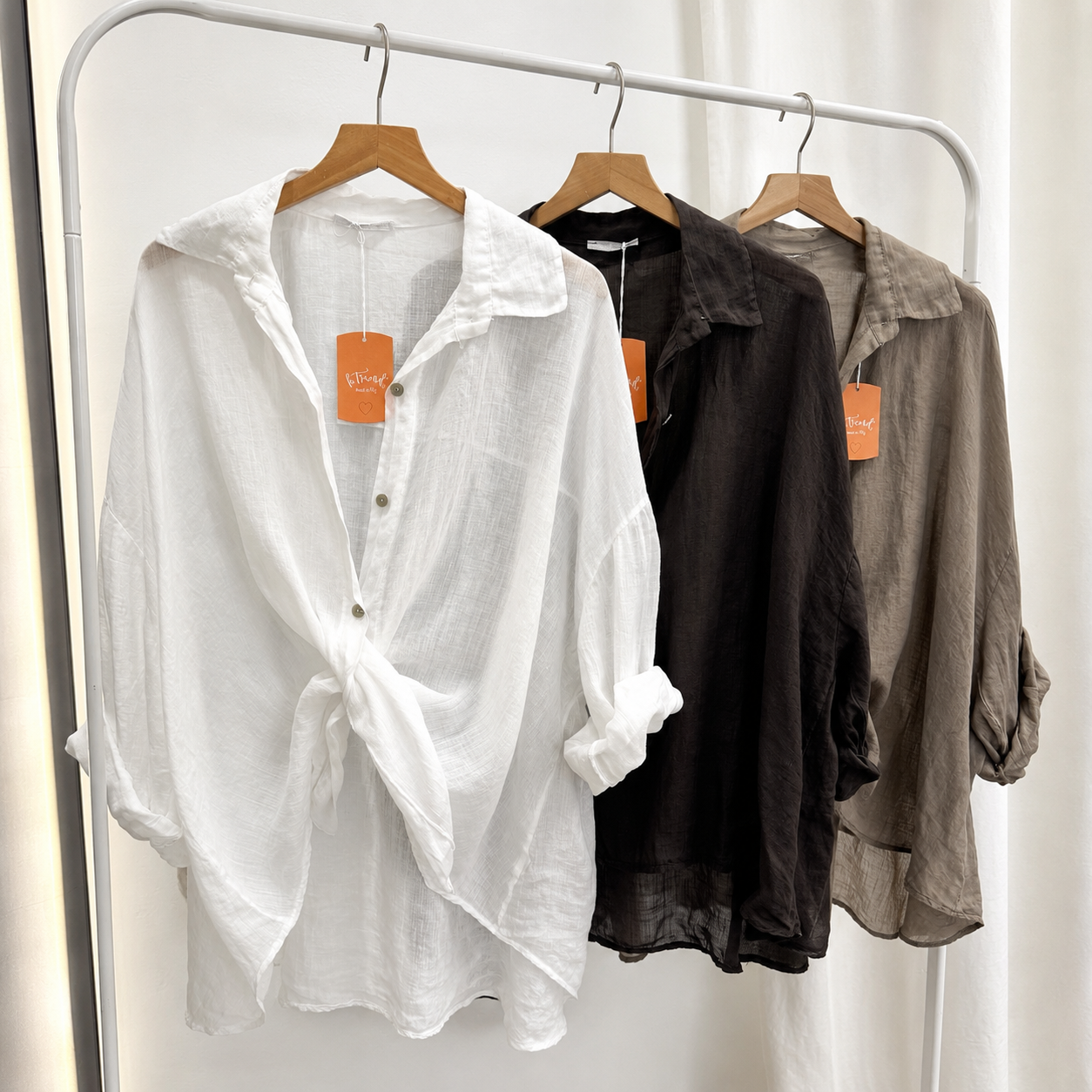 Leinen Oversized Hemd