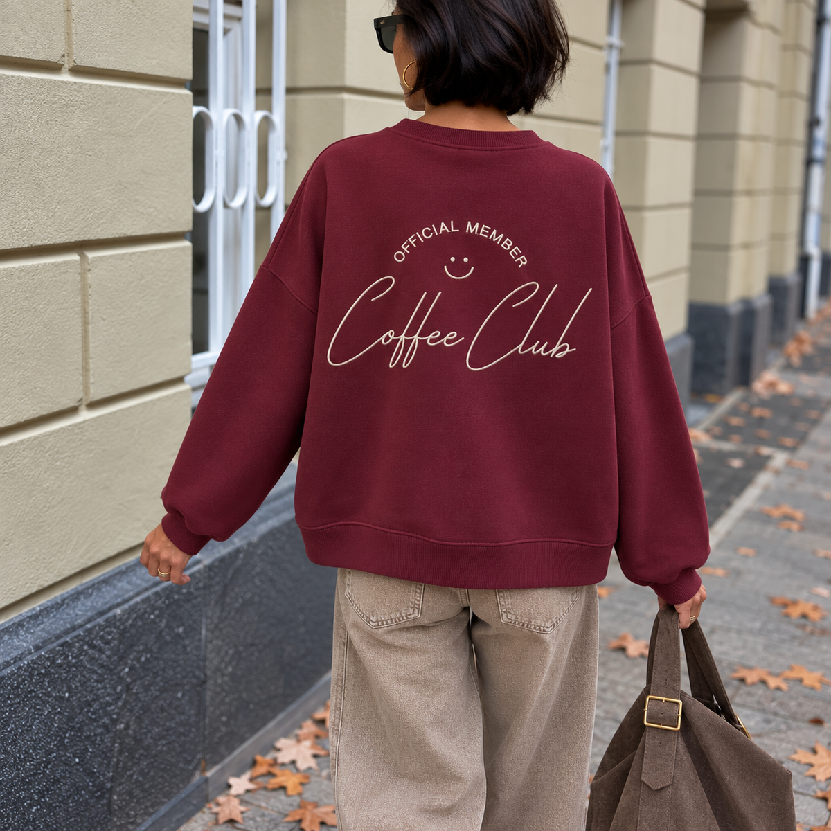 Oversize Sweatshirt „Coffee Club"