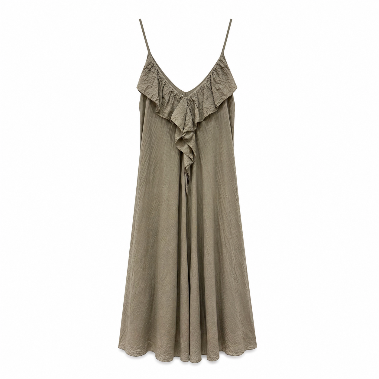 MaxiKleid mit Volant