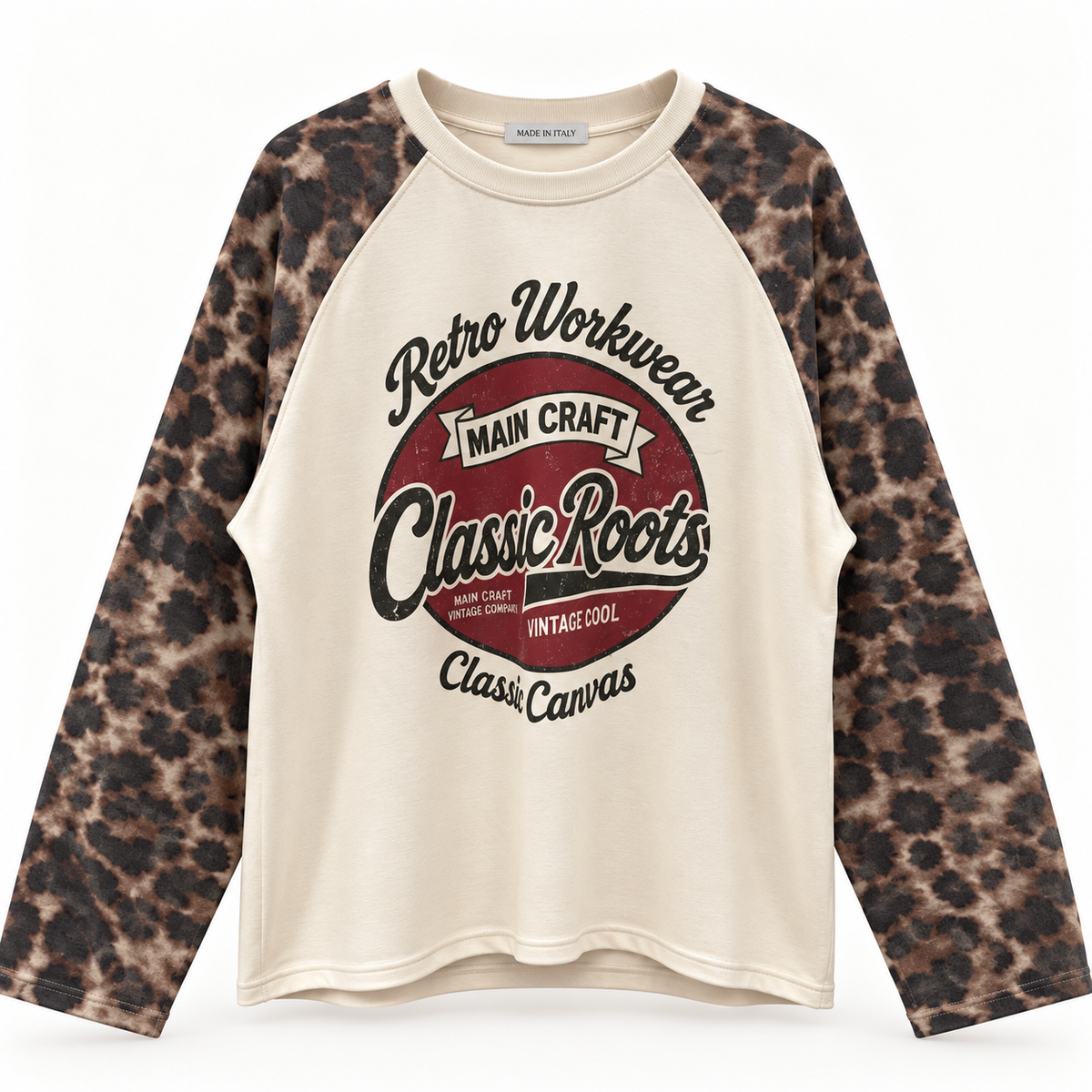 Sweatshirt „Classic Roots“ mit Leo-Ärm