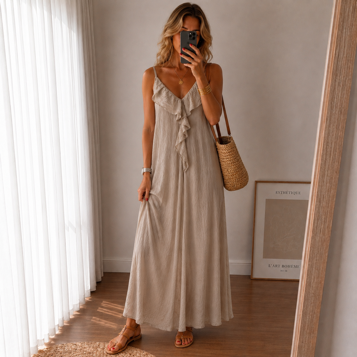 Volant Maxikleid