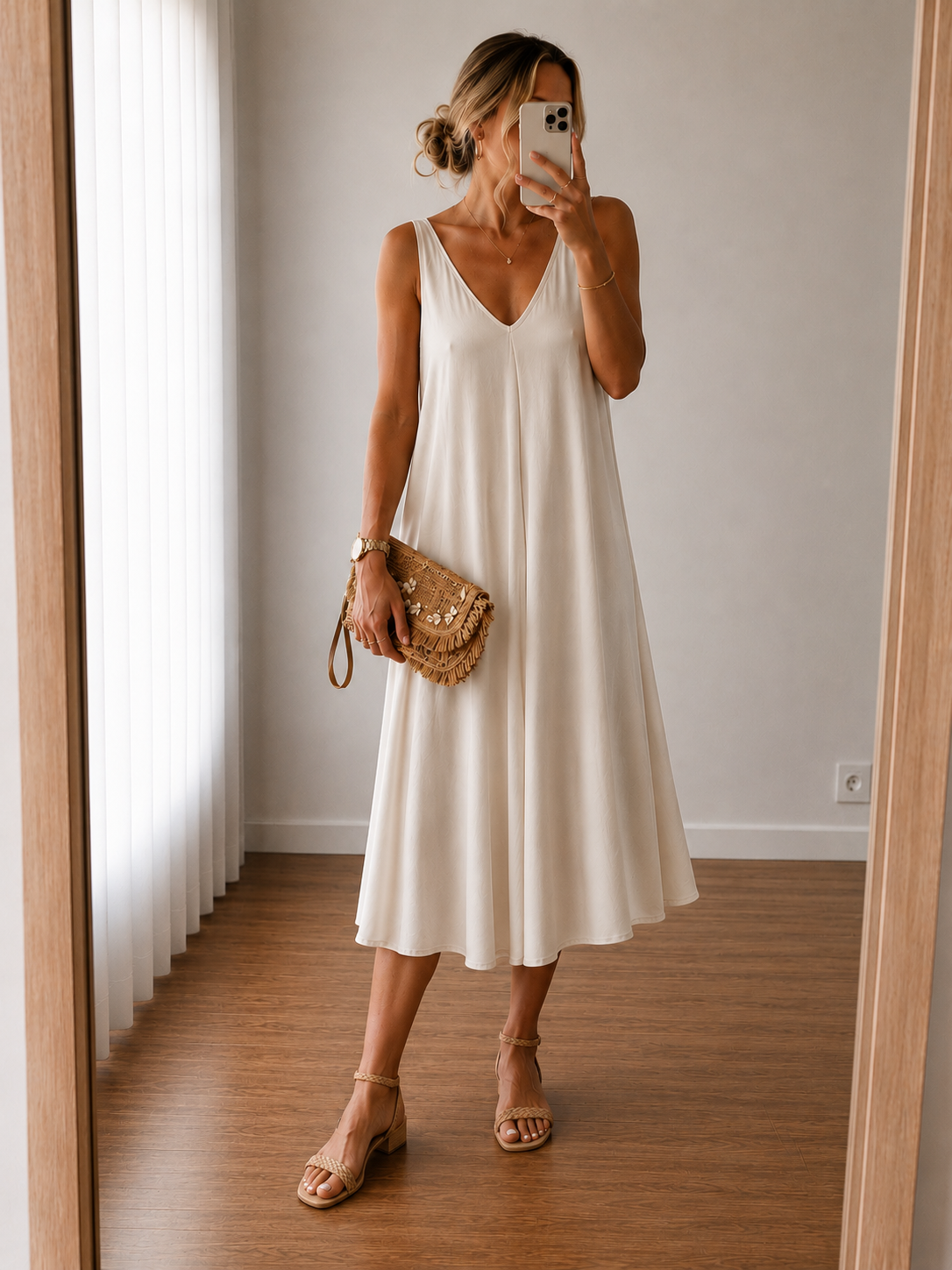 Viskose Midikleid