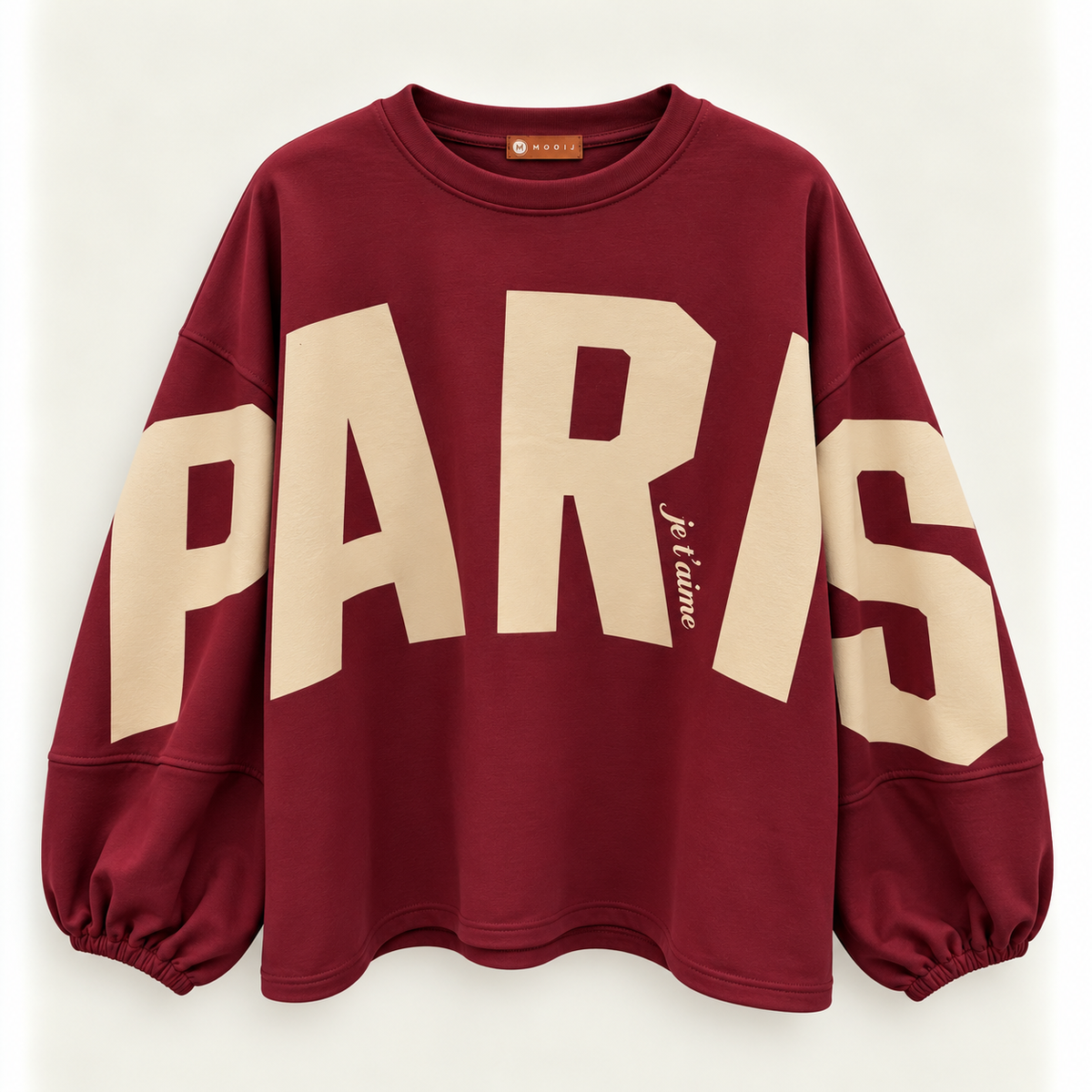 Oversize Sweatshirt „Paris“ – Made in Italy