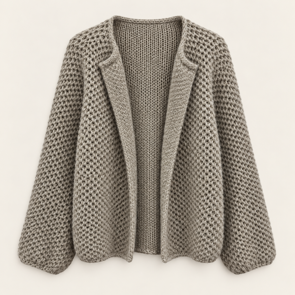 Strickcardigan mit Mohair – Made in Italy