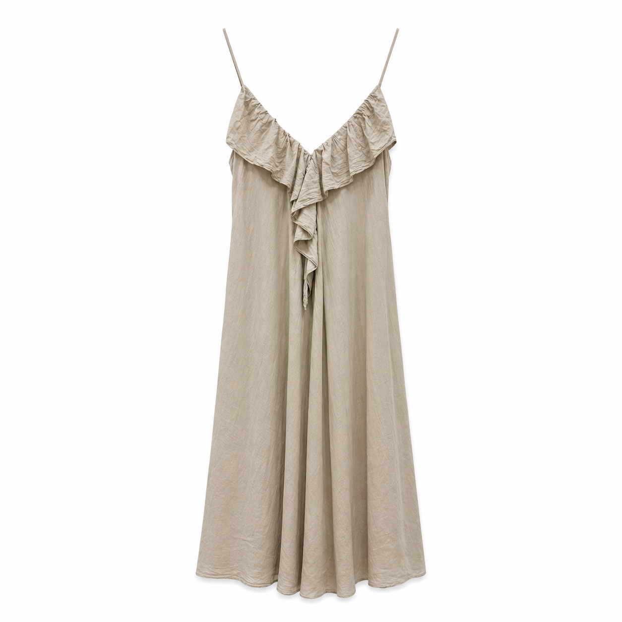 MaxiKleid mit Volant