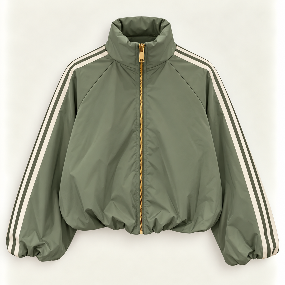 Sportliche Oversize-Bomberjacke mit Streifen