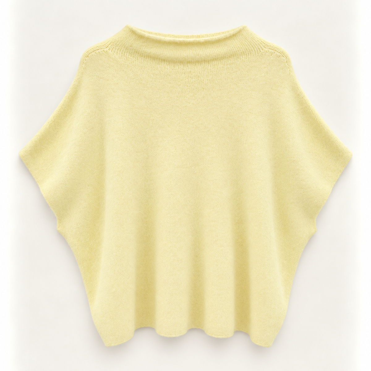Angora Kurzarm-Pullover – Made in Italy