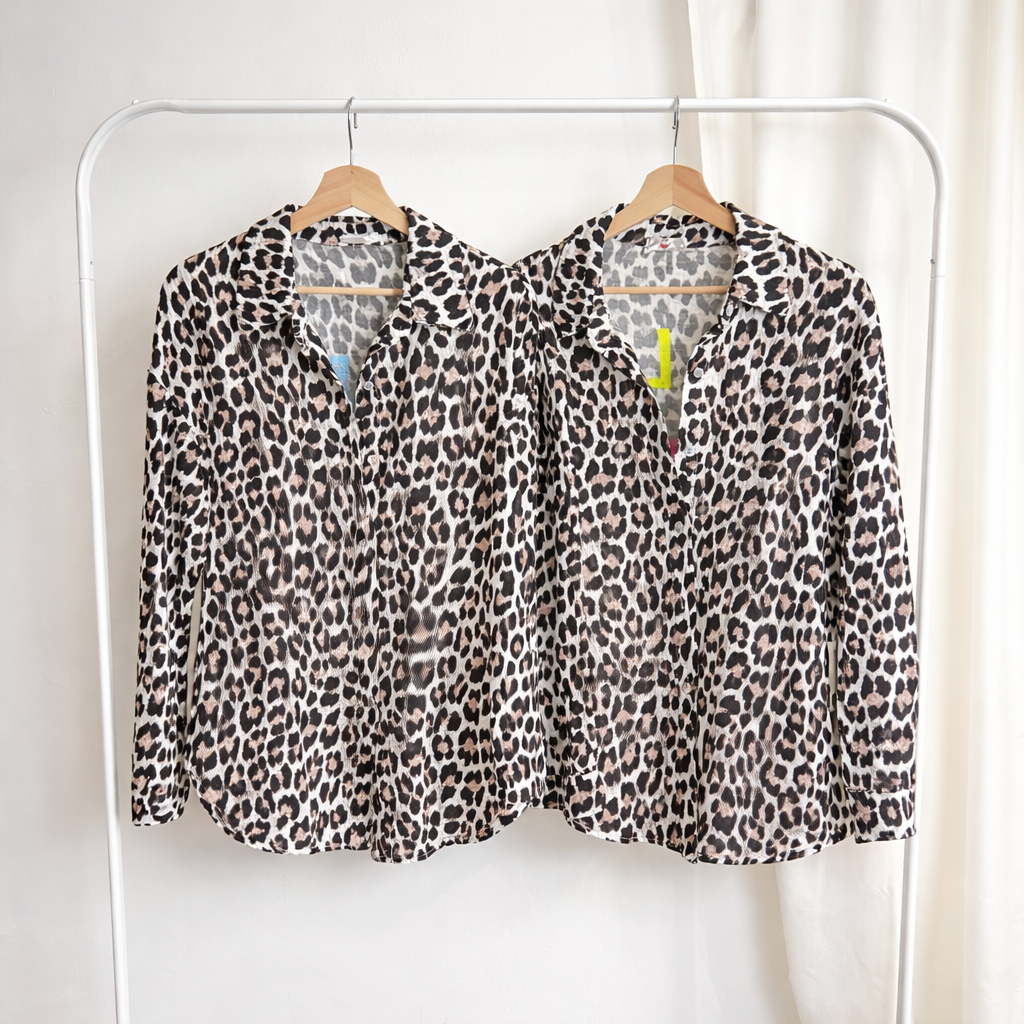 Leopard Print Bluse
