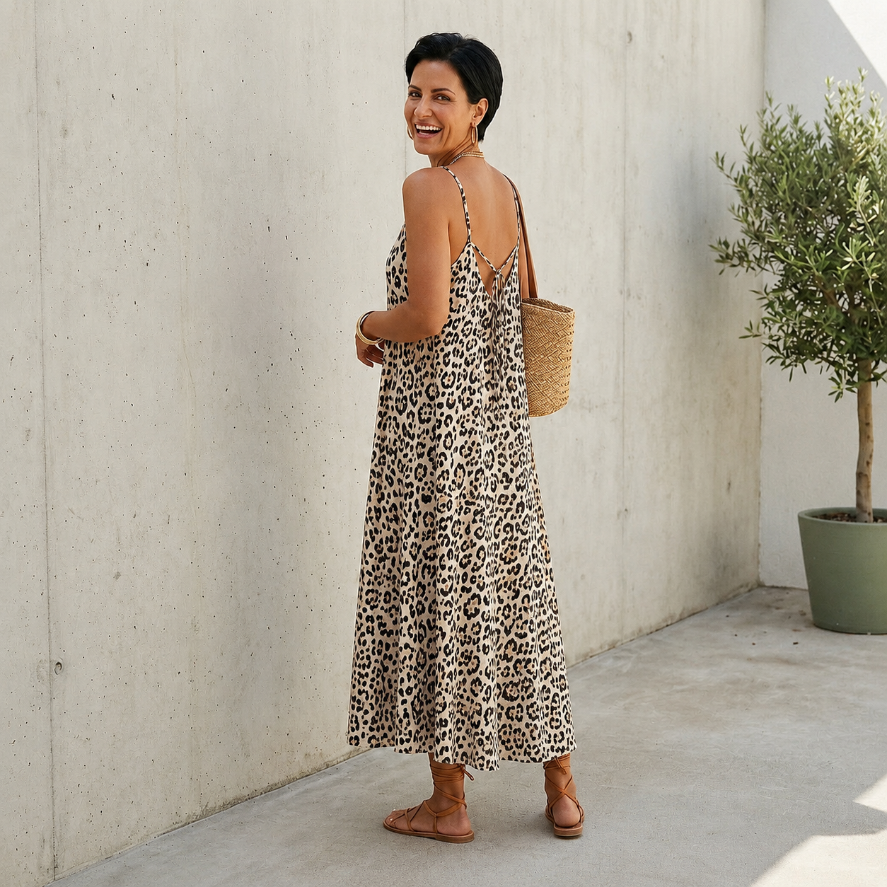 Leo Kleid mit Seidenanteil